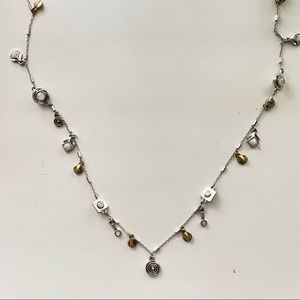 Lucky Brand opal charm necklace